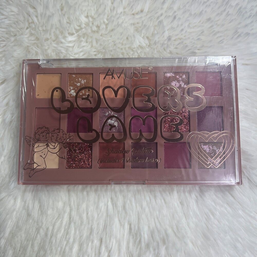 Amuse Lovers Lane 18 Color Shadow Palette Matte Shimmer Glitter Brand New - Picture 9 of 16